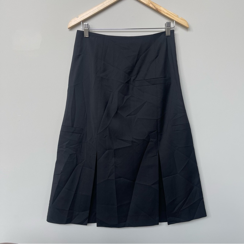 J.W. Anderson | Black Wool Suiting A-Line Slit Skirt Size 6 
Minimalist Office